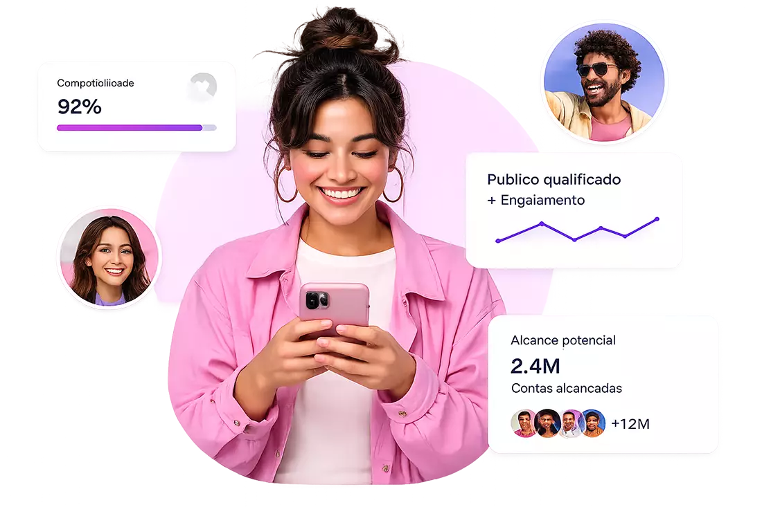 Creator produzindo conteudo para campanha